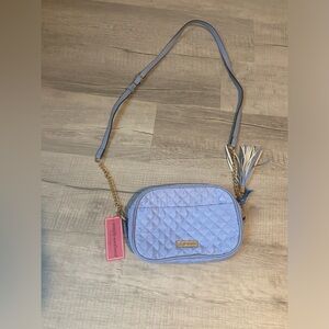 NWT SIMPLY SOUTHERN Quilted Crossbody Handbag Lavender Purse matte gold accents